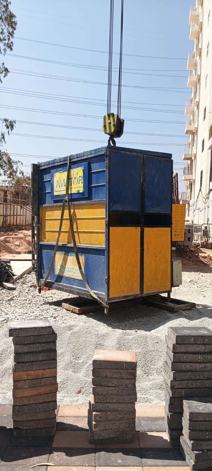 Passenger Cum Material Hoist Cage